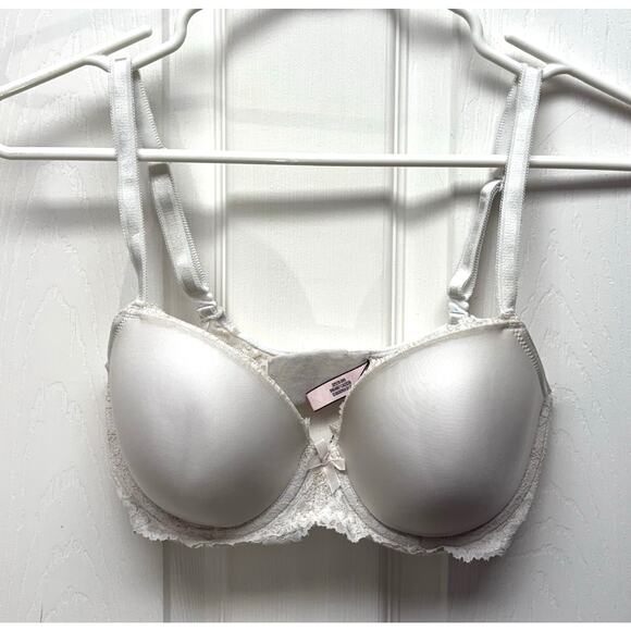 Victoria's Secret Demi Bra, White Dream Angels, NWOT, Women's Size 32DD - Picture 1 of 5